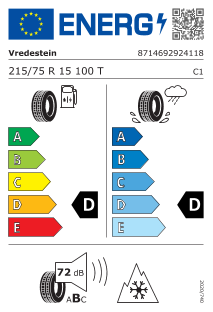 215/75 R15 100T
