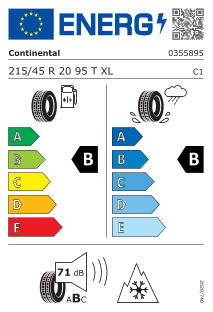 215/45R20 95T XL Continental AllseasonContact 2 BBB71 PCRA