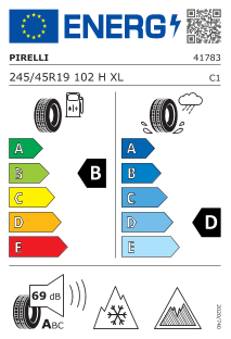 245/45 R19 102H XL, Nordic compound