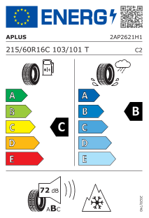 215/60 R16 TL 103/101T ASV909 C 6PR BSW M+S 3PMSF