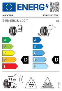 245/45 R18 100T, Nordiska vinterdäck