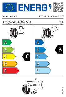 195/45 VR16 TL 84V ROADHOG RGS02 XL