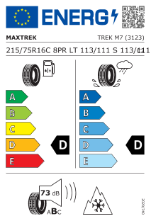 215/75 R16C 113/111S 8PR