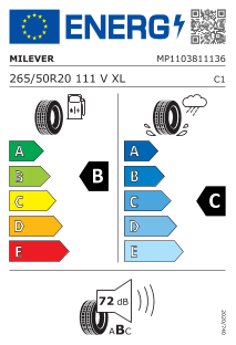 265/50 R20 111V XL