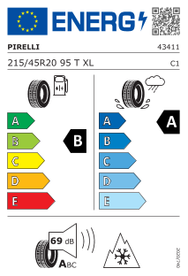 215/45-20XL Pirelli Cinturato All Season SF3 s-i FSL 95T SEAL 3PMSF
