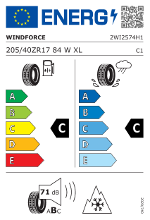 205/40 R17 84W XL BLK