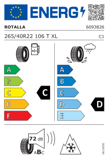 265/40 R22 106T XL, Nordic compound