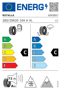 285/35 R20 104H XL, Nordic compound