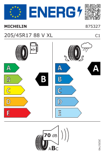 Michelin PRIMACY 5 XL TL 205/45 R17 88V XL prijs 128,78 €