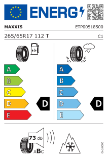 265/65 R17 112T, com protecção da jante e estrias (FSL)