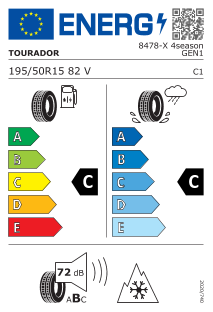 195/50 R15 82V
