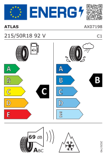 215/50 R18 92V