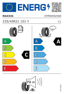 235/45 R21 101Y XL com protecção da jante e estrias (FSL)