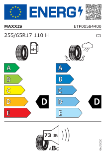 255/65 R17 110H, com protecção da jante e estrias (FSL)