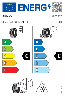 195/65HR15 SUNNY TL NC501 ALL SEASON (NEU)91H