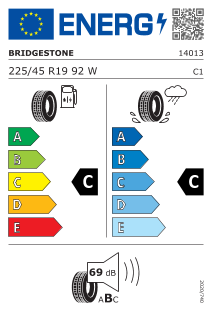 225/45 R19 92W Right Hand Drive