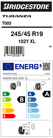 245/45 R19 102Y XL AO