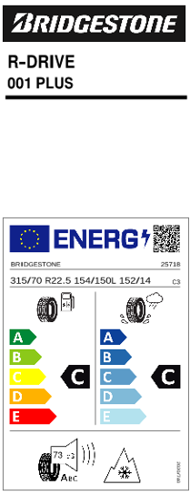 315/70 R22.5 154/150L doppia indentificazione 152/148M