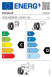 315/30 ZR20 TL 104(Y) PILOT SPORT CUP 2 R XL FSL K1