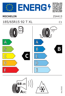 185/65-15XL Michelin CrossClimate + 88T OE: Fiat Fiorino 3PMSF