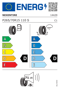 P265/70 R15 110S 4PR ROWL