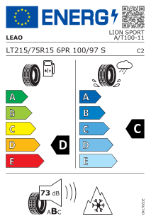 215/75 R15 100S 6PR