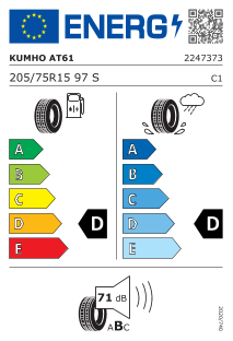 205/75 R15 97S 4PR