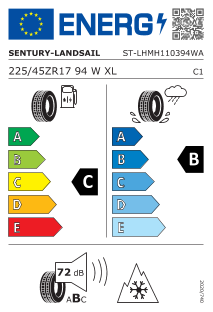 225/45 WR17 TL 94W LANDSAIL SEASONSDRAGON XL