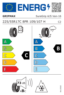 225/55-17 Gripmax Suregrip AS VAN 109H 3PMSF