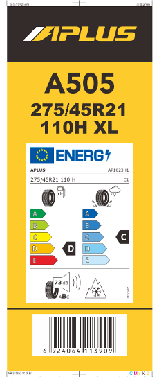 275/45 R21 TL 110H A505 XL M+S 3PMSF