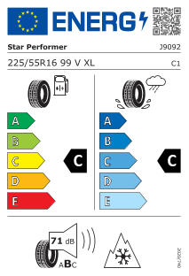 225/55 R16 99V XL 4PR