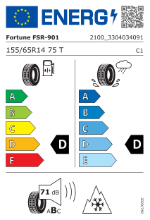 155/65 R14 TL 75T FSR-901 M+S 3PMSF