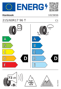 215/60 R17 96T, Nordiske vinterdekk