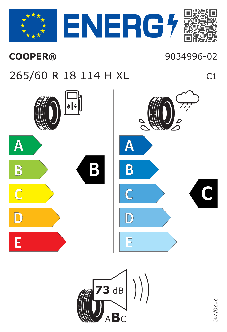 265/60 R18 114H XL