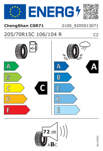 Chengshan CSR71 205/70 R15 106R pris 1654,45 kr