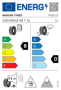 235/45 R18 98T XL, Pneus nordiques