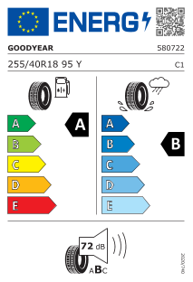 255/40 R18 95Y AR