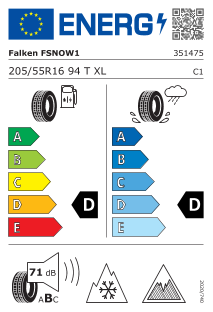 205/55 R16 94T XL, Nordic compound