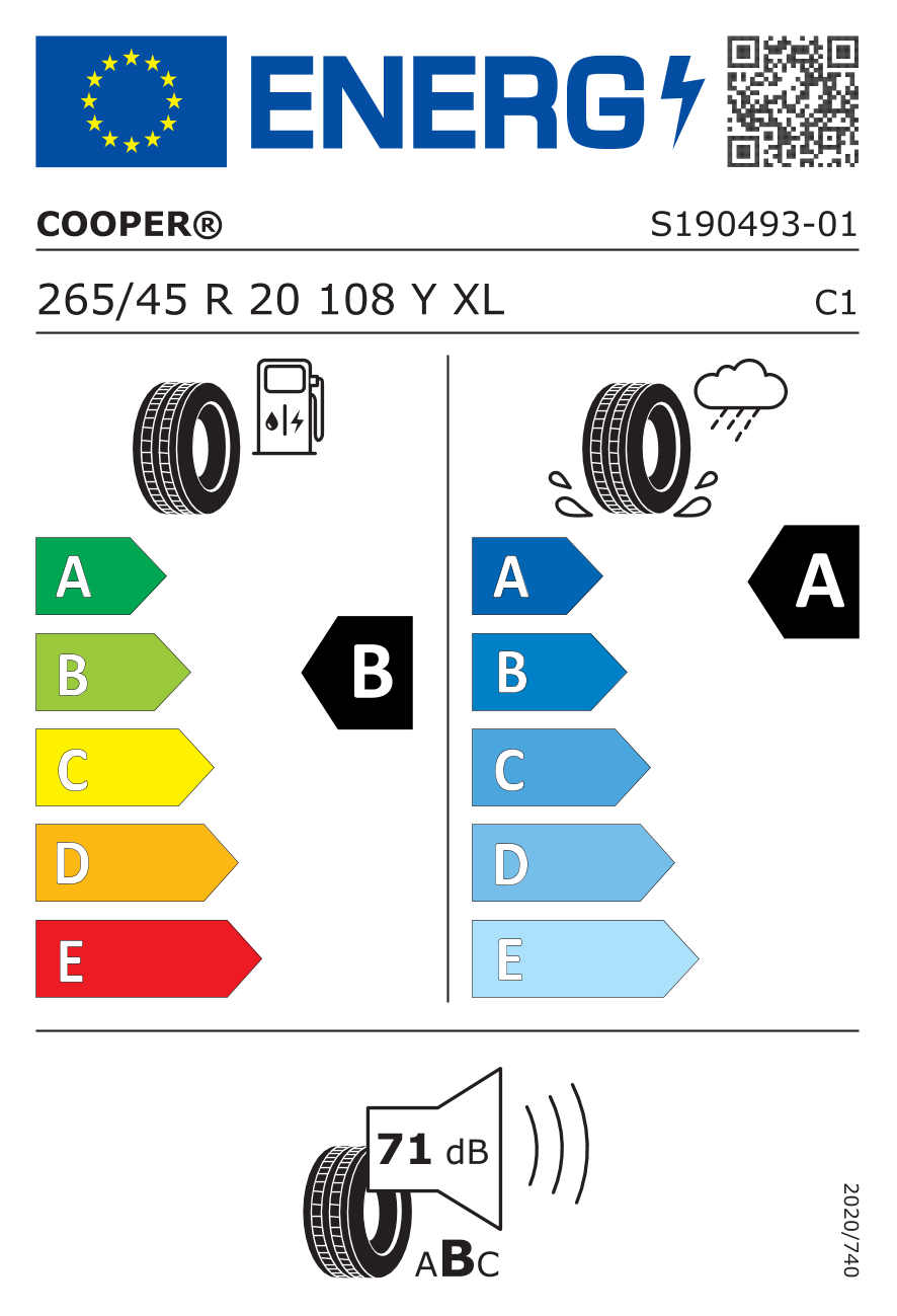 265/45 R20 108Y XL