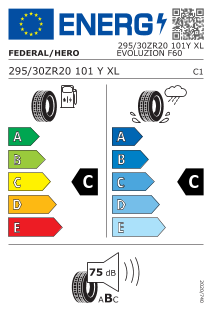 Federal EVOLUZION F60 295/30 R20 101Y XL prijs 151,30 €