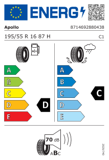 195/55-16 Apollo Alnac 4G 87H