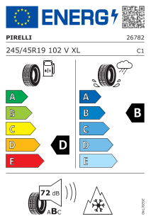 245/45 R19 TL 102V WINTER SOTTOZERO 3 XL MO M+S 3 PMSF