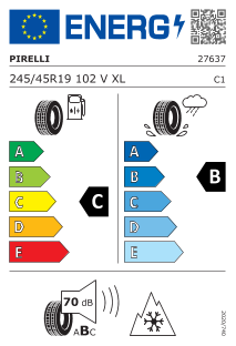 245/45 R19 TL 102V WINTER SOTTOZERO 3