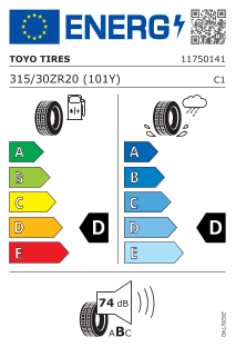 315/30 R20 TL 101Y PROXES R 888 R