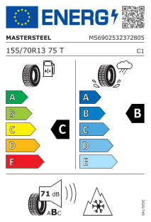 155/70 R13 TL 75T WINTERPLUS 1 IS-W M+S 3PMSF
