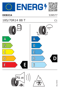 185/70 R14 88T