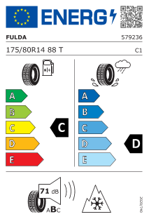 175/80-14 Fulda Multicontrol All Season 88T 3PMSF