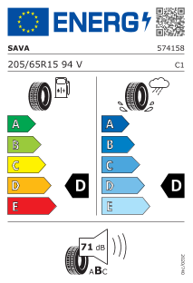 205/65 R15 TL 94V INTENSA HP