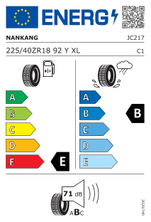 225/40 R18 TL 92Y NS 2R XL STREET MEDIUM 180