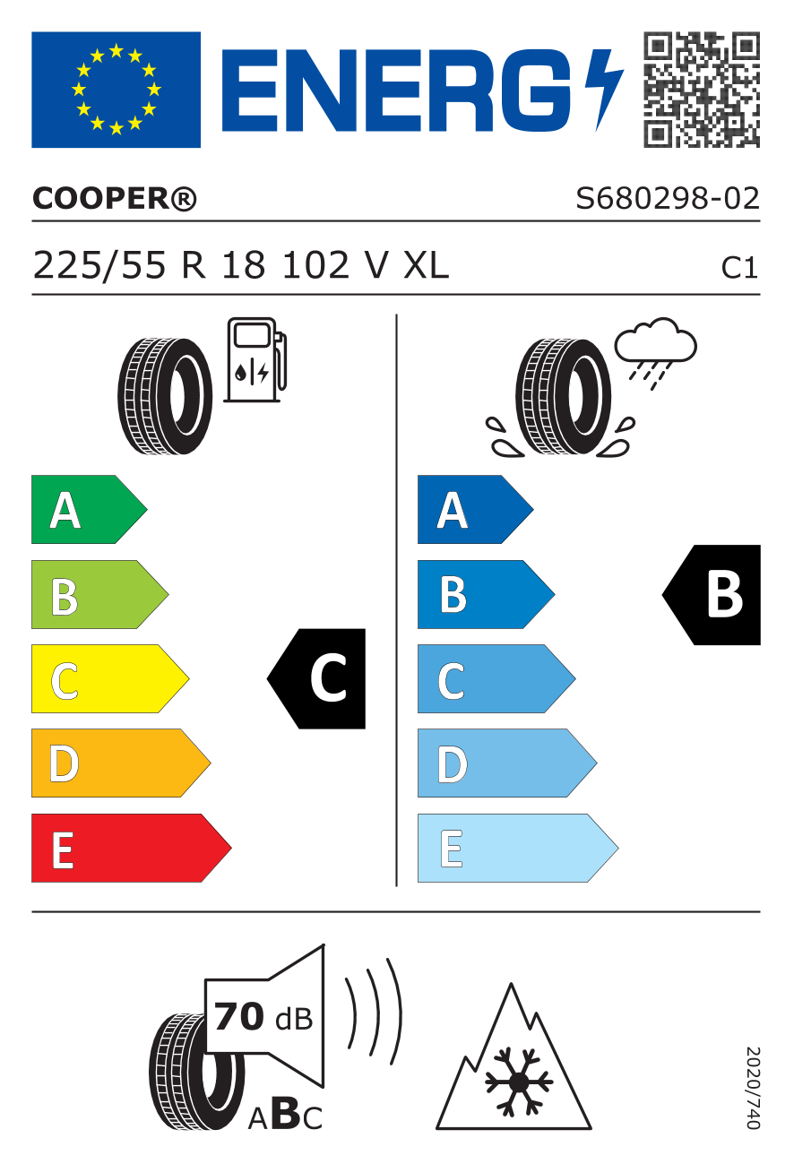 225/55 R18 102V XL